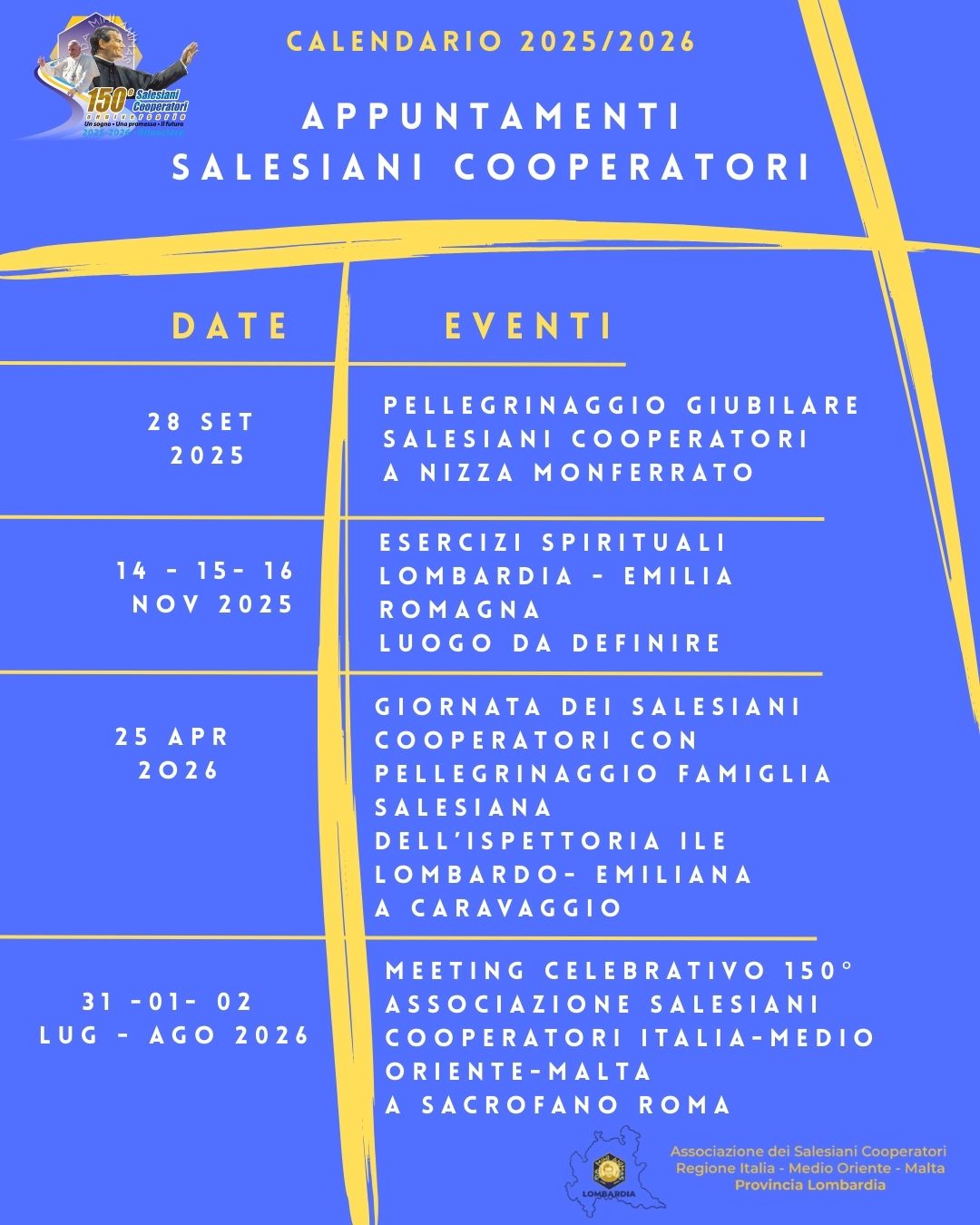 Calendario Salesiani Cooperatori